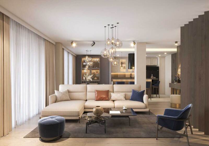 Thiết kế nội thất chung cư 65m2 tận dụng ánh sáng tự nhiên giúp khử khuẩn