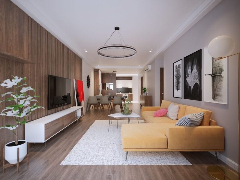 Thiết kế nội thất chung cư 60m2 theo phong cách hiện đại