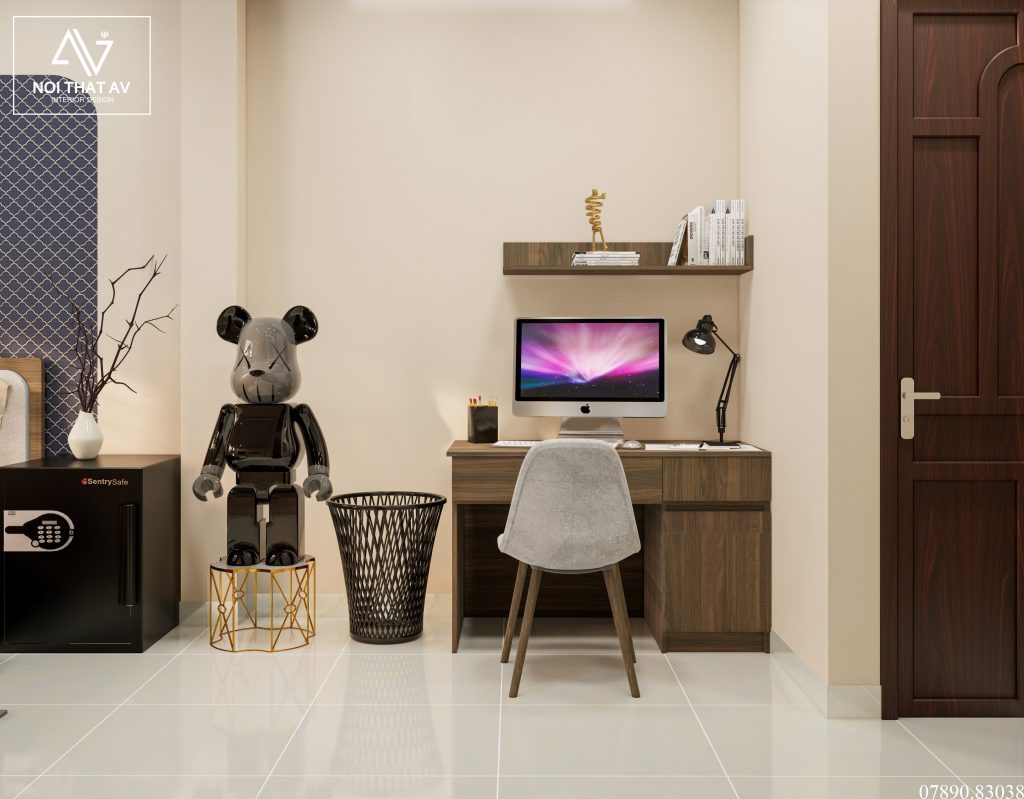 Bàn Làm Việc - Thiết kế nội thất phòng ngủ C Quỳnh Tiên Q2, Thủ Đức