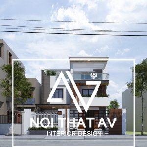 thiết kế nội thất nhà phố 2 tầng