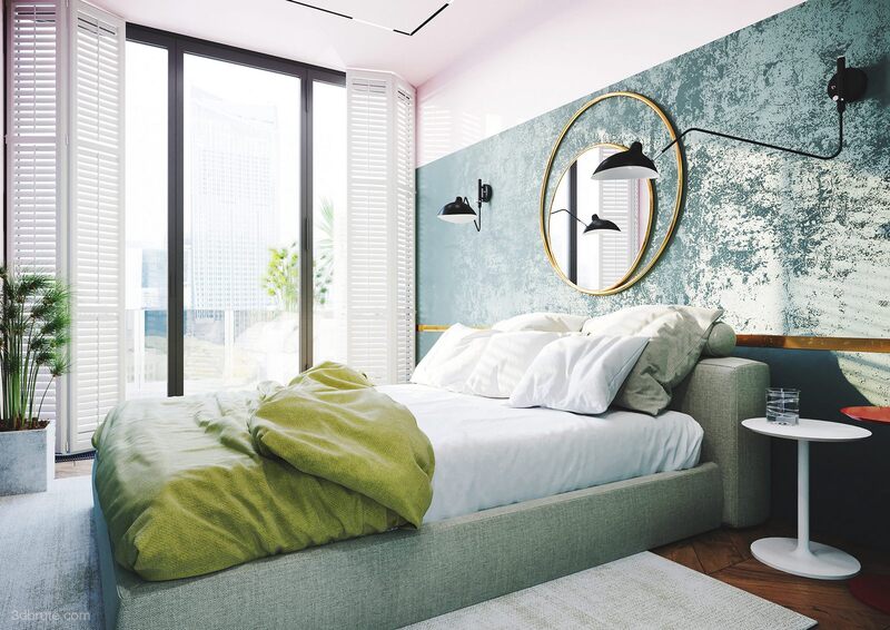 Mẫu thiết kế nội thất nhà chung cư 105m2 phong cách nhiệt đới tropical