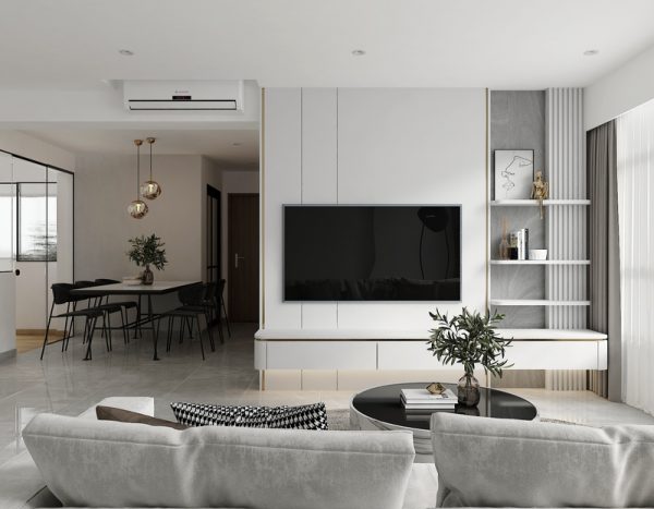 Thiết kế nội thất căn hộ chung cư 120m2