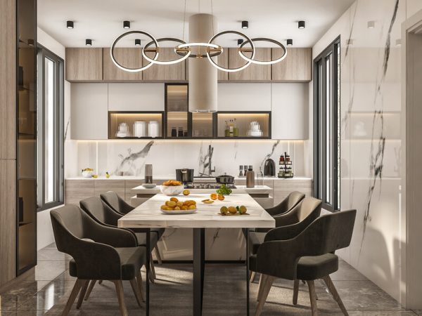 Thiết kế nội thất phòng bếp nhà chung cư