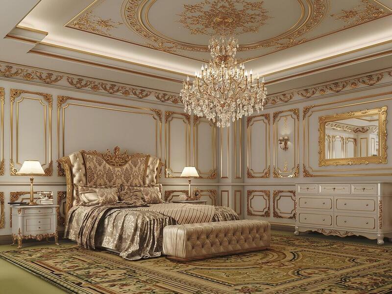 Mẫu nội thất phòng ngủ phong cách cổ điển