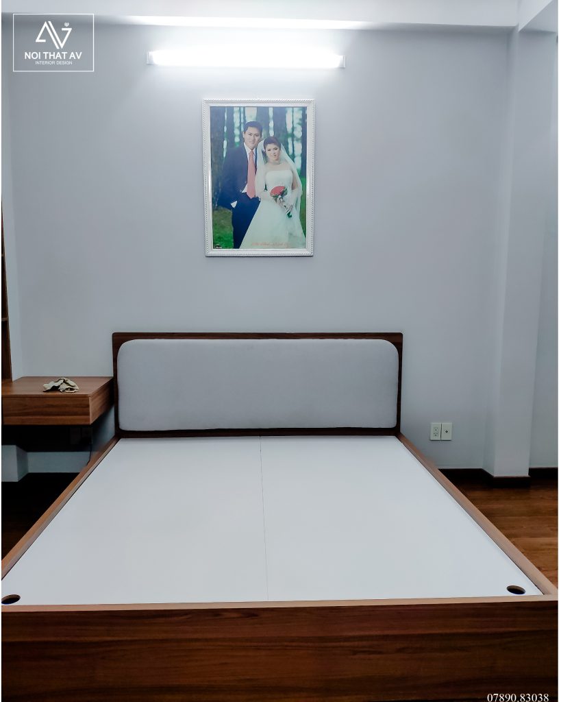 Giường ngủ - Thi Công nội thất phòng ngủ C Quỳnh Tiên Q2, Thủ Đức
