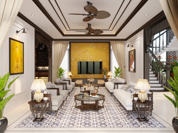 Phong cách thiết kế nội thất Đông Dương Indochine