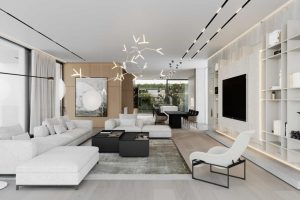 Mẫu thiết kế nội thất phòng khách biệt thự Louis City Đại Mỗ