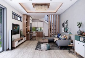 Thiết kế không gian ở trong căn shophouse