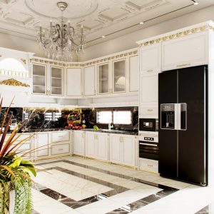 phòng bếp biệt thự