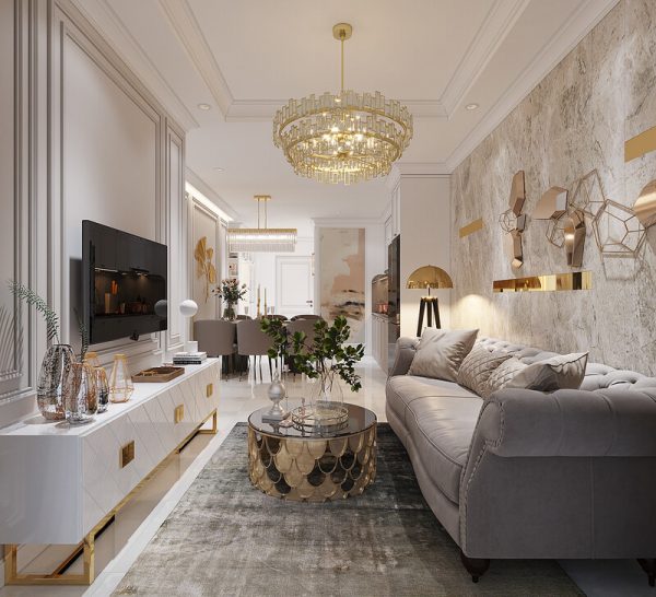 Phong cách thiết kế nội thất tân cổ điển neoclassical