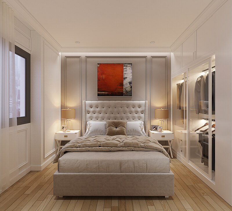 Mẫu phòng ngủ phong cách thiết kế Tân Cổ Điển Neoclassical