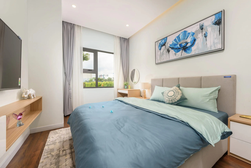 Mẫu thiết kế nội thất chung cư 45m2 có phòng ngủ tối ưu