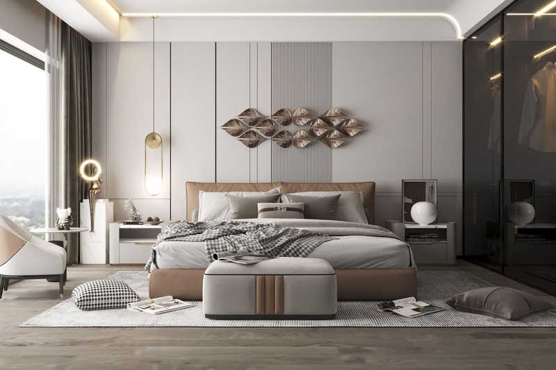 Nội thất phòng ngủ theo phong cách Luxury mang đến không gian sang trọng và lộng lẫy