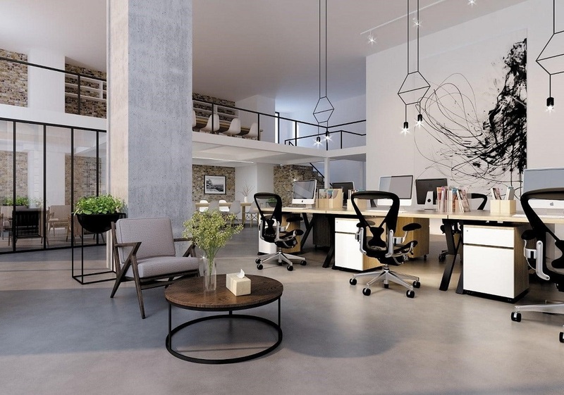 Thiết kế nội thất văn phòng tạo ra không gian làm việc thoải mái