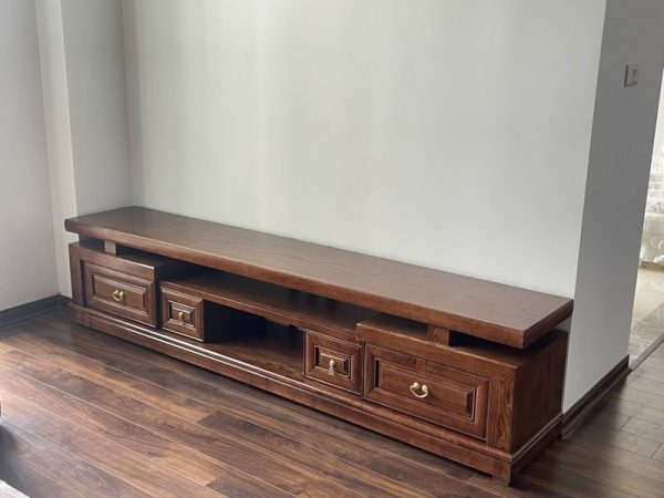 Kệ tủ, kệ tivi cho thiết kế nội thất phòng khách bằng gỗ