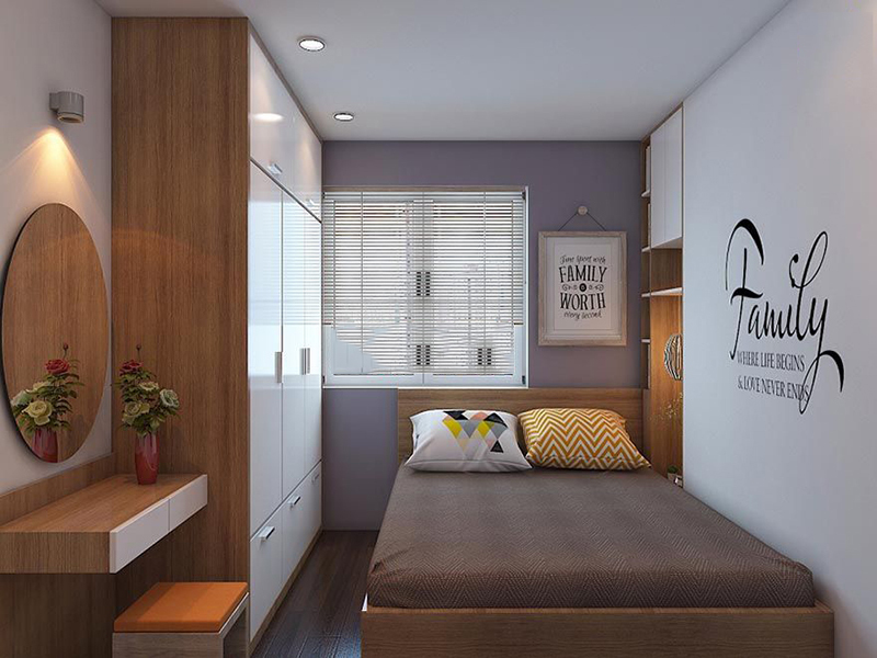 Mẫu thiết kế nội thất phòng ngủ nhà cấp 4