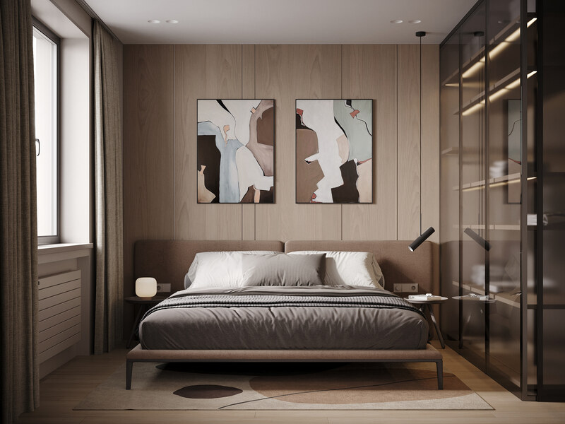 Mẫu phòng ngủ theo phong cách thiết kế nội thất tối giản