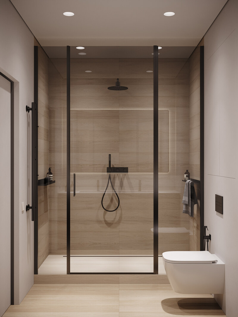 Mẫu phòng tắm theo phong cách thiết kế tối giản 1