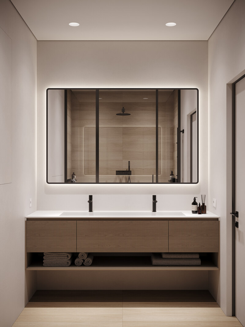 Mẫu phòng tắm theo phong cách thiết kế tối giản 2