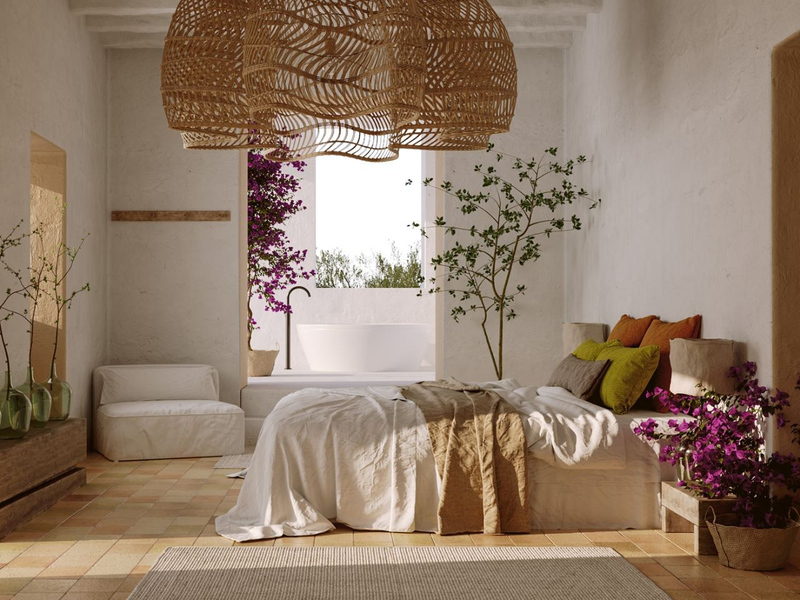 Mẫu phòng ngủ phong cách thiết kế nội thất Retro