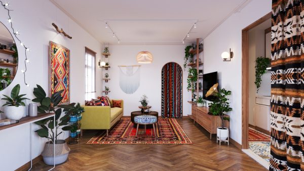 Phong cách thiết kế nội thất Bohemian