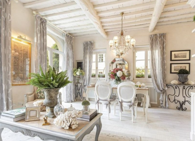 Mẫu thiết kế nội thất phong cách Rococo Luxury