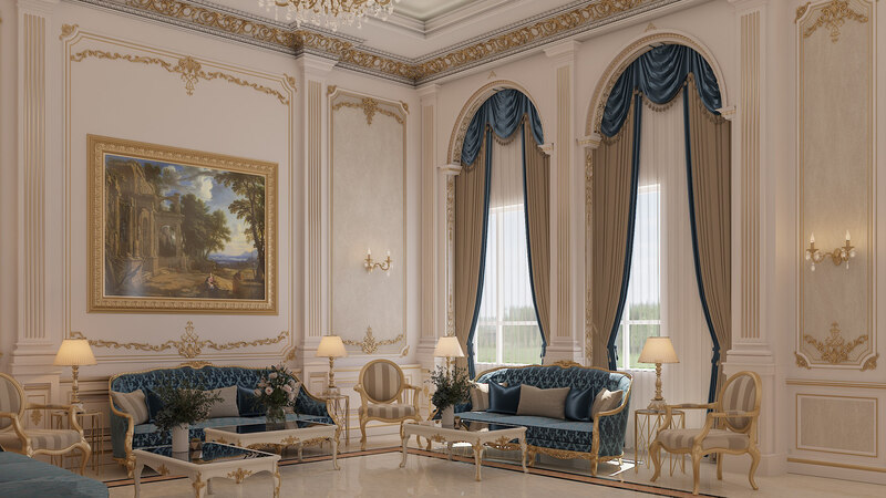 Phong cách thiết kế nội thất Rococo Luxury chú trọng vào chi tiết với những hoa văn cổ điển