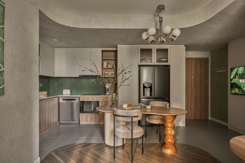 Mẫu thiết kế phòng bếp theo phong cách thiết kế nội thất Wabi Sabi