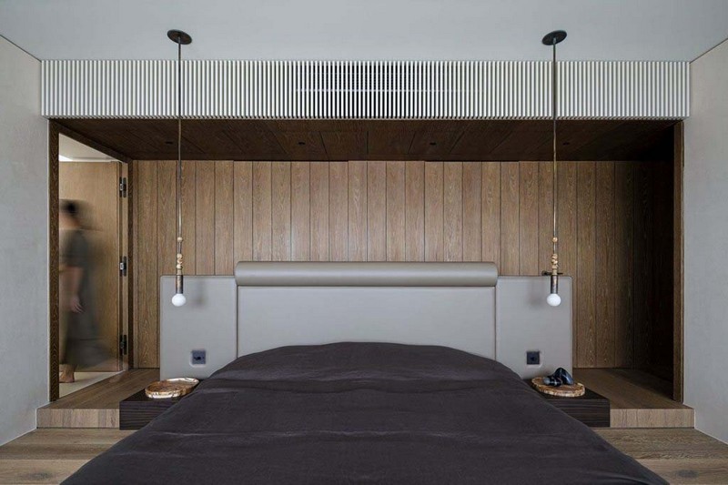 Thiết kế nội thất phòng ngủ phong cách Wabi Sabi đơn giản mà ấm cúng
