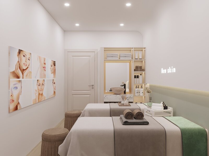 Khi thiết kế nội thất Spa cho phòng massage VIP phải cân nhắc về chi tiết và sự tinh tế