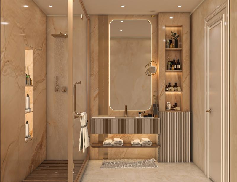 Mẫu thiết kế phòng ngủ 16m2 có toilet khép kín Luxury ảnh số 4
