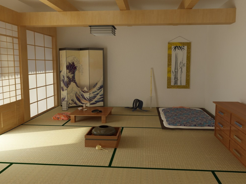 Phong cách Nhật Bản rất chú trọng đến việc lựa chọn nội thất nhằm tạo ra không gian hài hòa và hợp lý