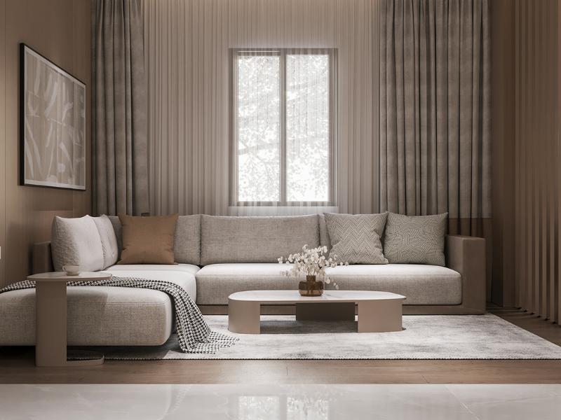Khi thiết kế nội thất phòng khách chung cư 70m2 cần đảm bảo cân bằng về không gian