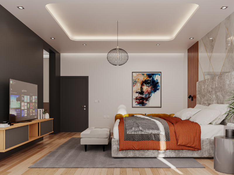 Ánh sáng trong phòng ngủ đóng vai trò quan trọng trong việc tạo ra một không gian