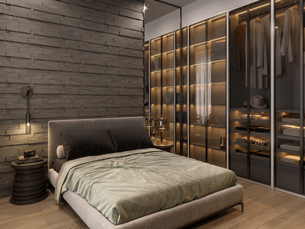 Thiết kế phòng ngủ cho nam giới