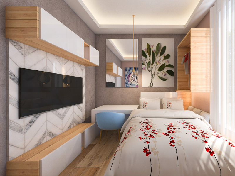 Thiết kế phòng ngủ nhỏ 3m2 đòi hỏi việc lựa chọn nội thất cần phải cân nhắc kỹ lưỡng
