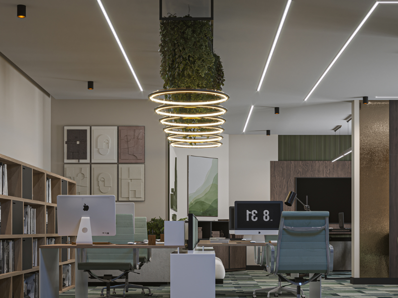 Ánh sáng là yếu tố quan trọng không thể bỏ qua khi thiết kế bất cứ văn phòng nào