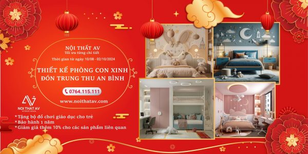 Thiết kế phòng con xinh – Đón trung thu an bình